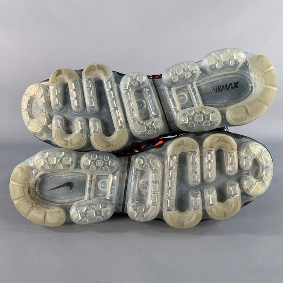 Size 11 VaporMax Inneva Rainbow Black Multi Color Woven Chunky Sole Sneakers - Picture 6 of 8